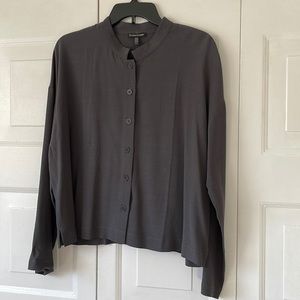 Eileen Fisher, Charcoal blouse/jacket, fits beautifully, great condition!